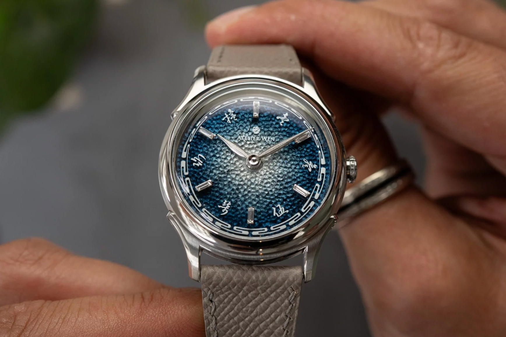 The Atelier Wen Ancestra Jiāo goes all out with grand feu enamel, diamonds, and a high-end Pequignet movement